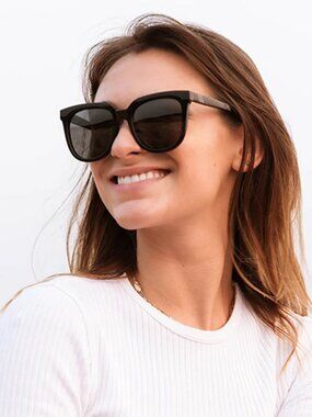 Blenders - Grove - Midnight Drama Sunglasses Shiny Black Polarized